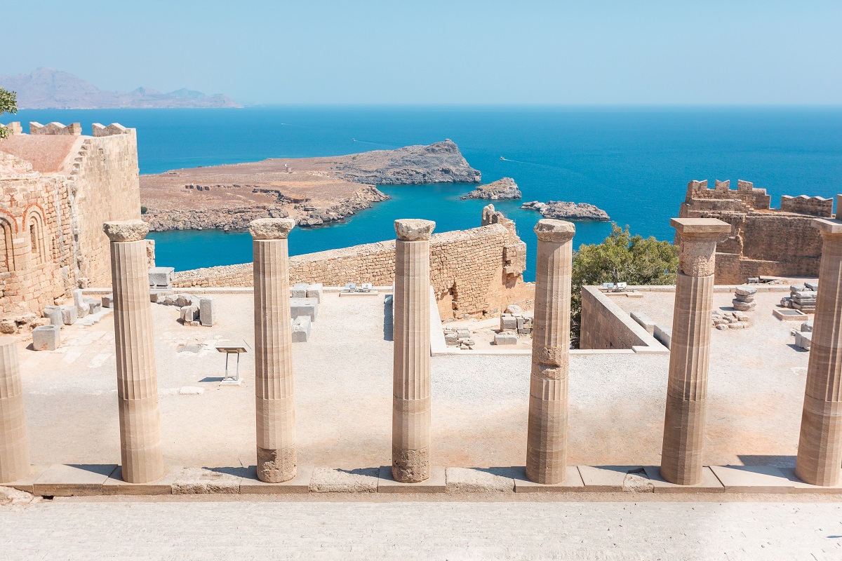 Die Akropolis von Lindos (Akropolis von Lindos) Rhodos - Vivato ...